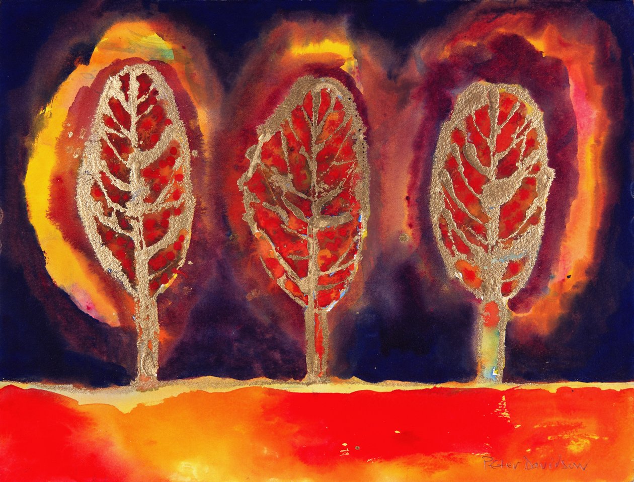 Płonące Drzewa, 1996 autorstwa Peter Davidson