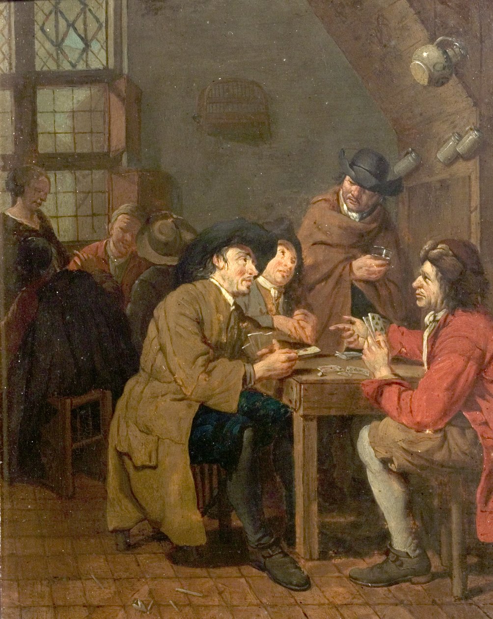 Wnętrze, gra w karty autorstwa Peter Jacob Horemans