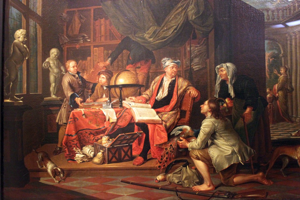 Chłopi płacą panu czynsz w naturze autorstwa Peter Jacob Horemans