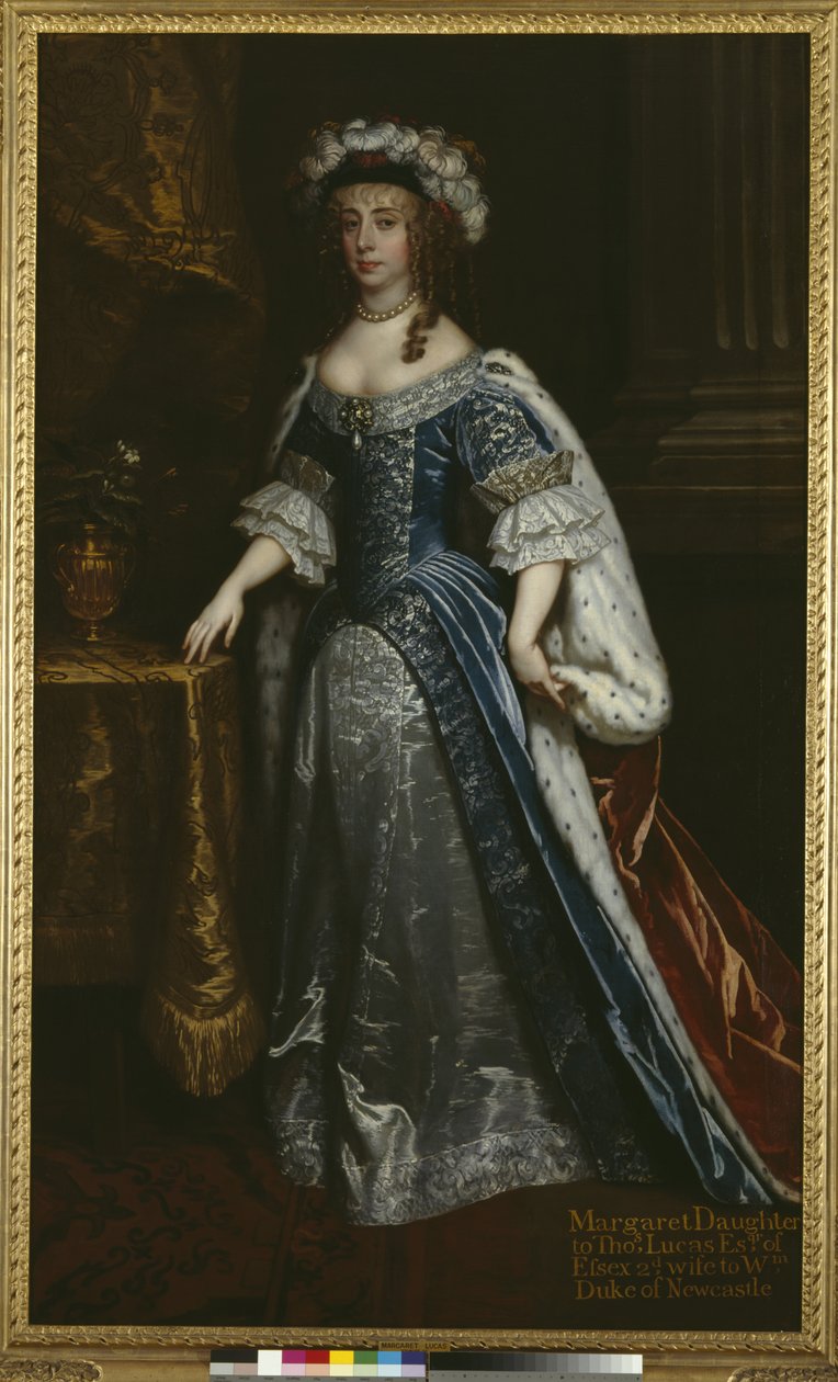 Margaret Lucas, księżna Newcastle, ok.1665 autorstwa Peter Lely