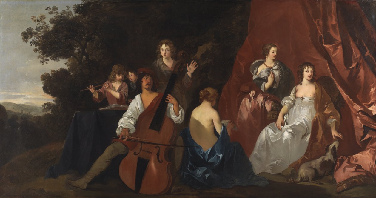 Koncert (Lely i jego rodzina) 1640-49 autorstwa Peter Lely