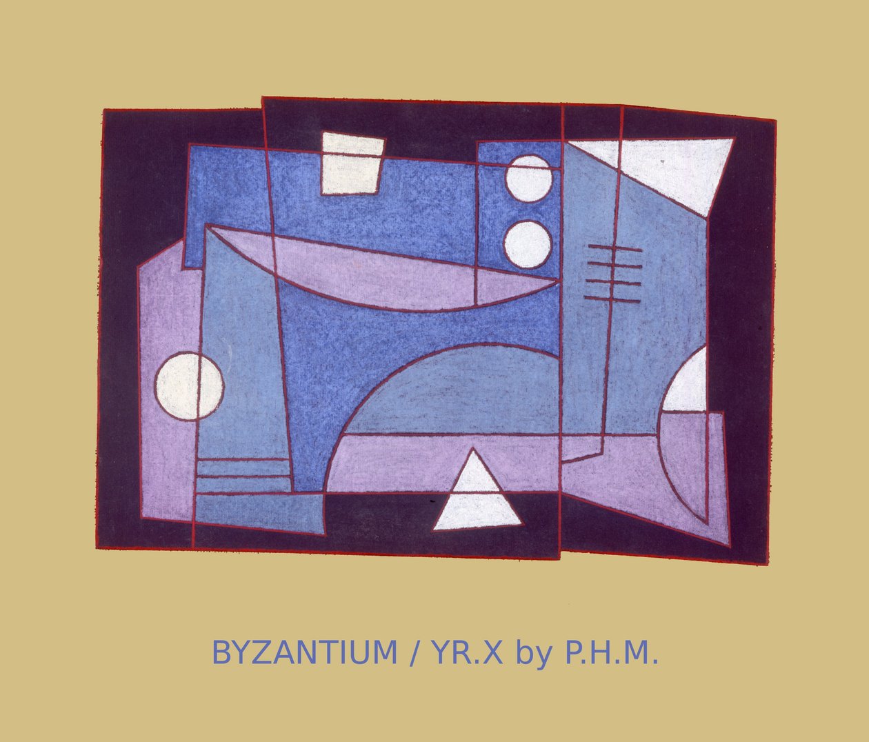 Bizancjum. ROK X, (pastel na papierze) autorstwa Peter McClure