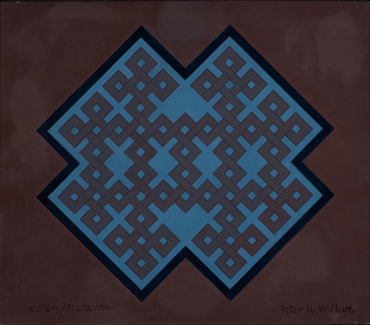 Kolam Malta, 2007 (akryl na kartonie) autorstwa Peter McClure
