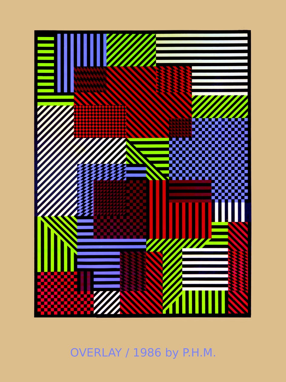 OVERLAY.86, (sitodruk) autorstwa Peter McClure