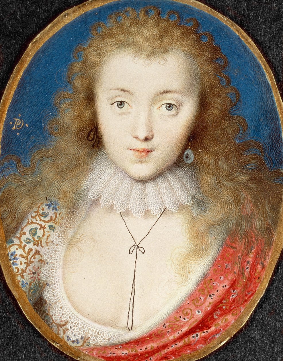 Portret dziewczynki, prawdopodobnie Venetia Stanley (1600-33) później Lady Digby autorstwa Peter Oliver