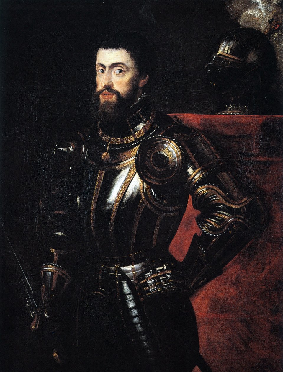 Karol V w zbroi autorstwa Peter Paul Rubens