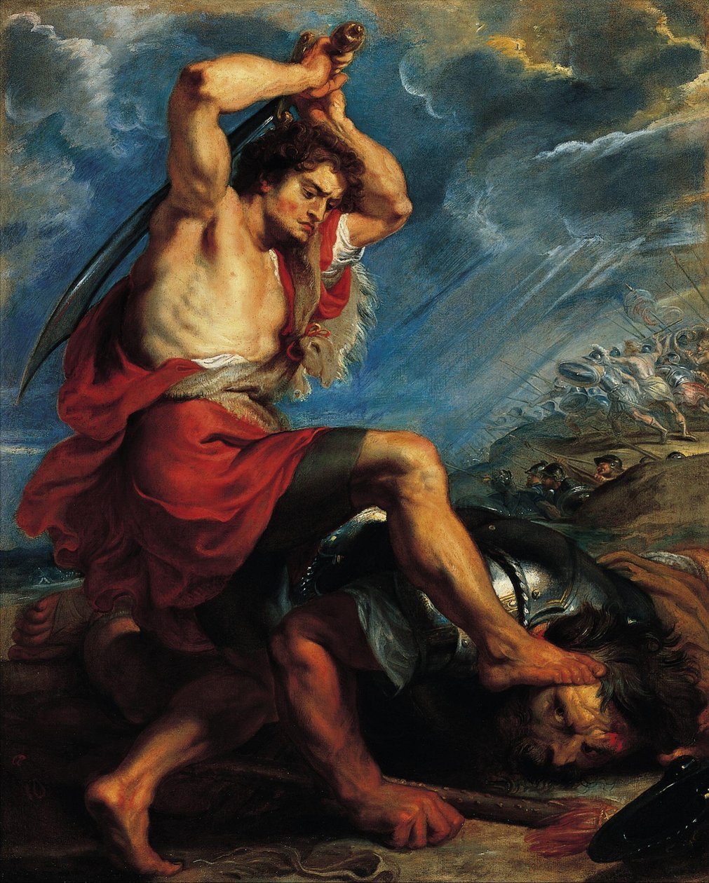 Dawid zabija Goliata autorstwa Peter Paul Rubens