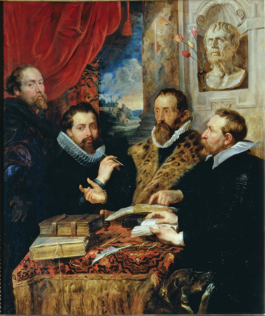 Czterech filozofów autorstwa Peter Paul Rubens