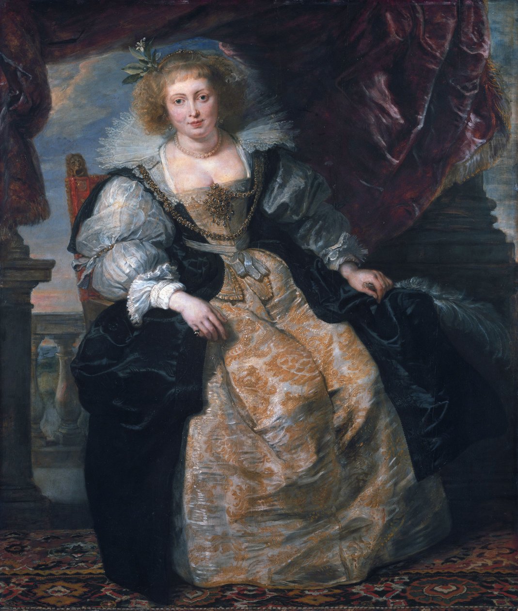 Helene Fourment w swojej sukni ślubnej autorstwa Peter Paul Rubens