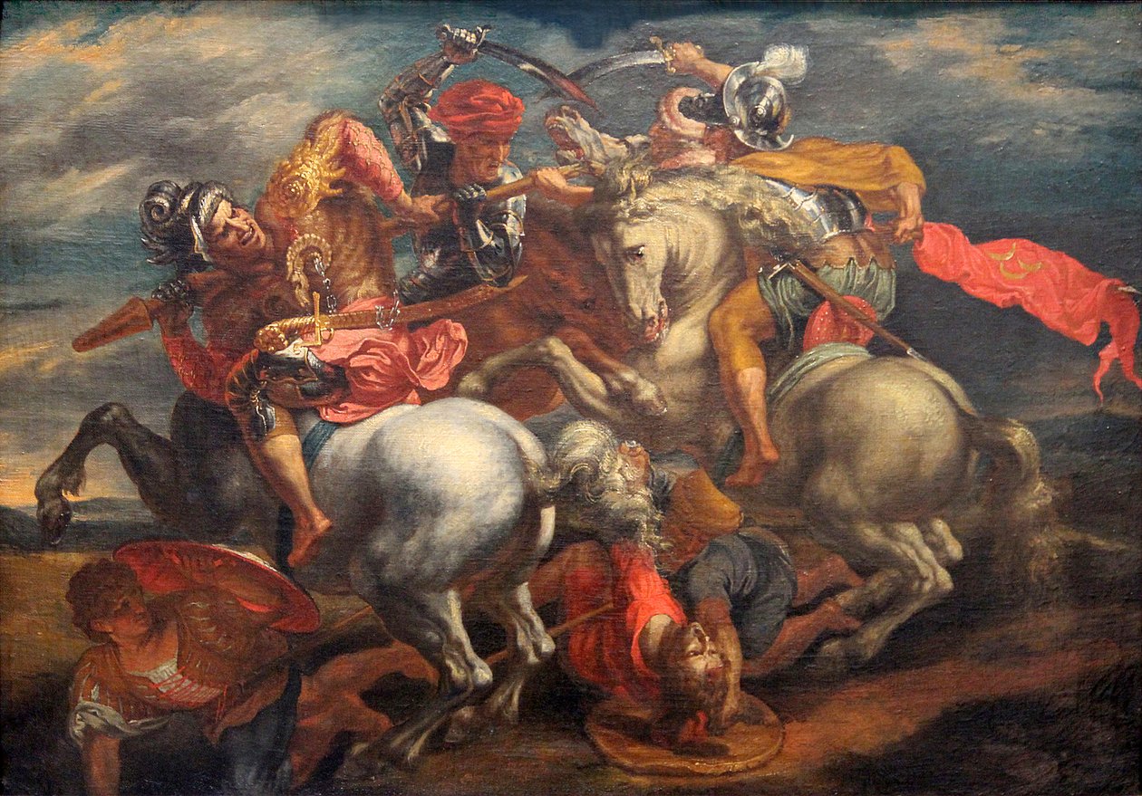 Bitwa pod Anghiari (Walka o sztandar) autorstwa Peter Paul Rubens