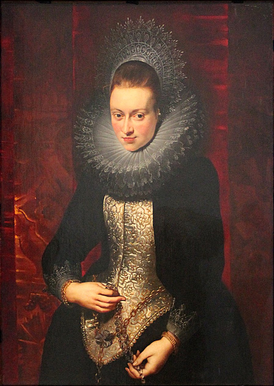 Portret młodej kobiety z różańcem autorstwa Peter Paul Rubens