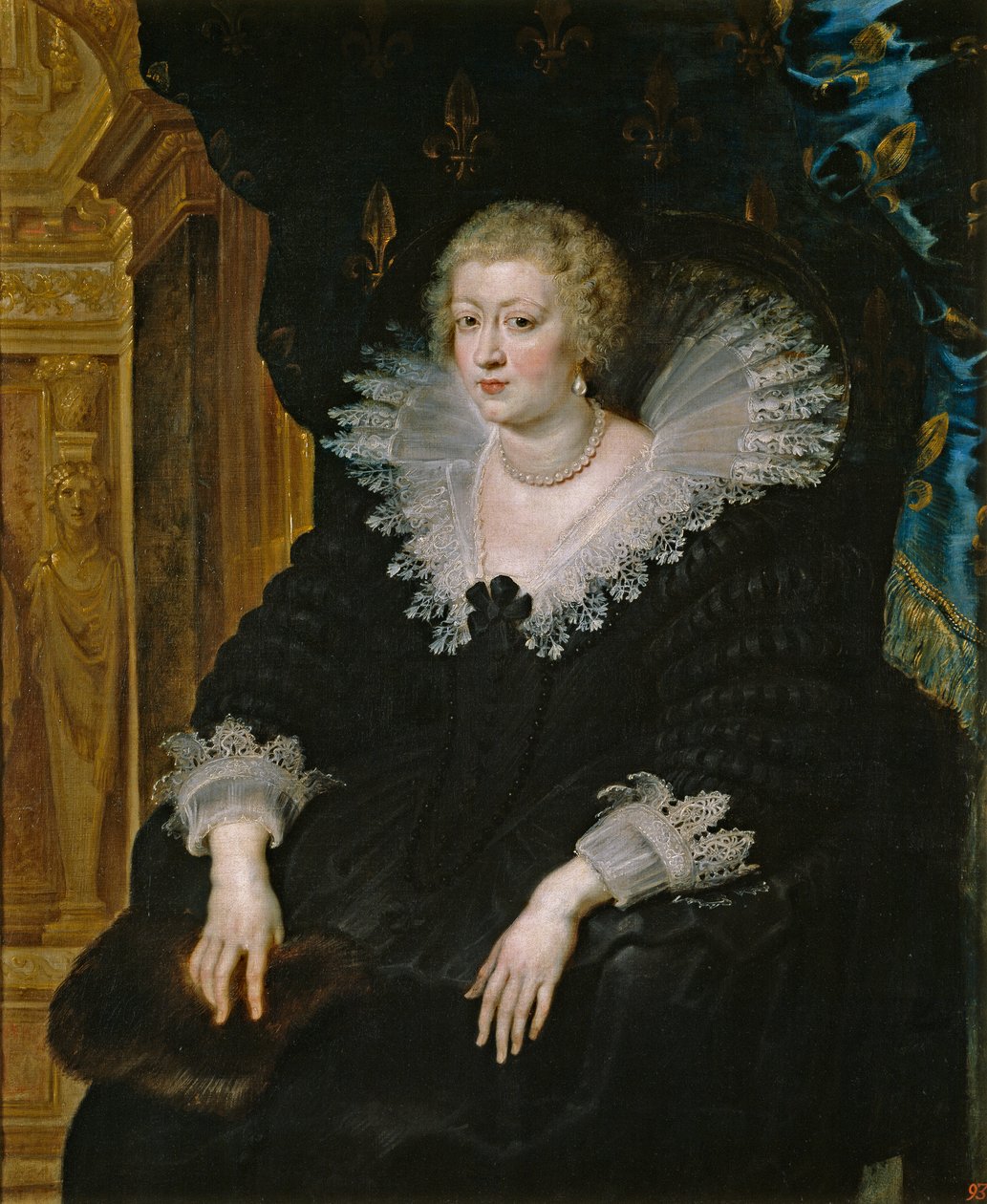 Portret Anny Austriackiej (1601-1666) autorstwa Peter Paul Rubens