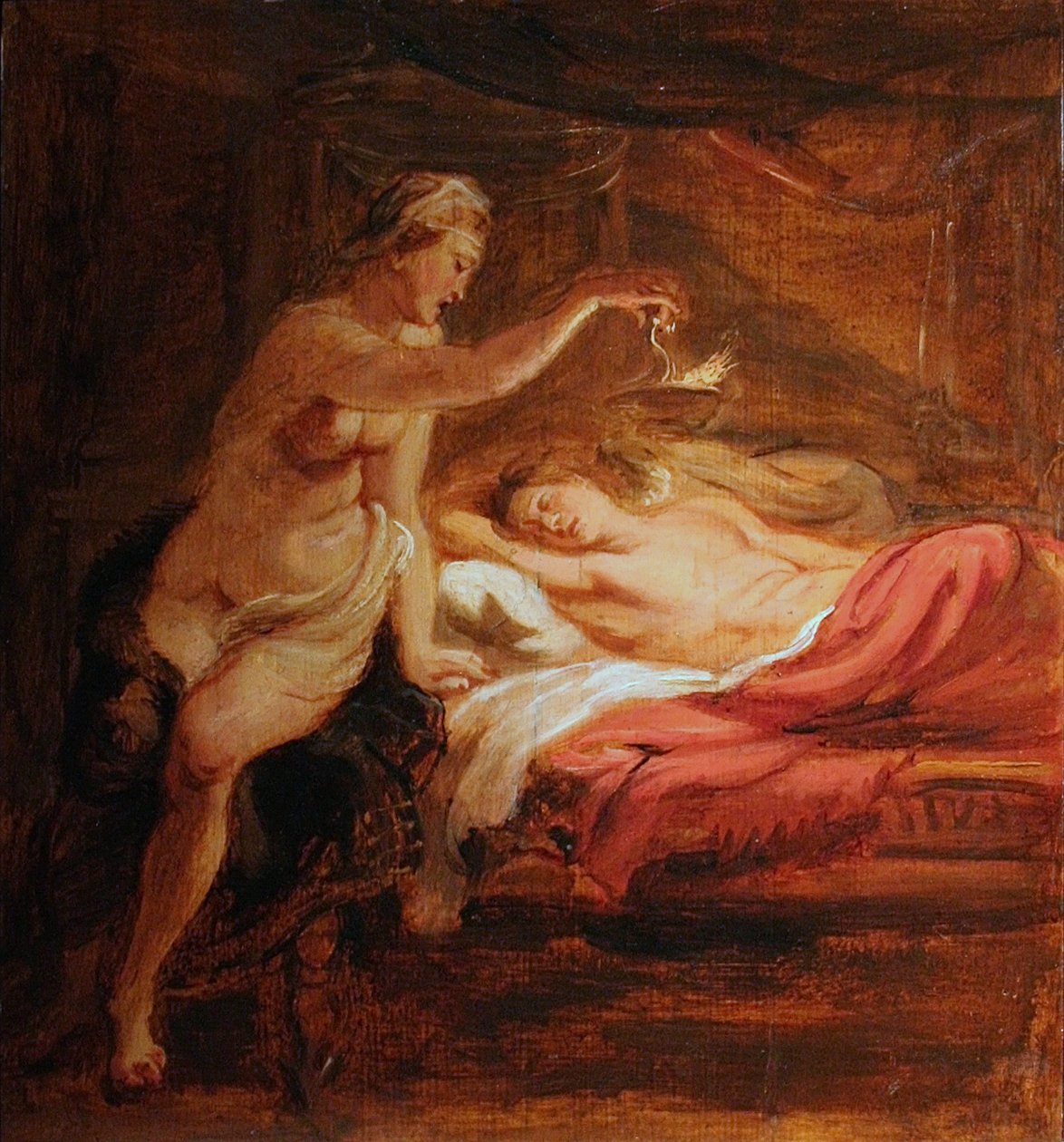 Psychika i śpiąca miłość autorstwa Peter Paul Rubens