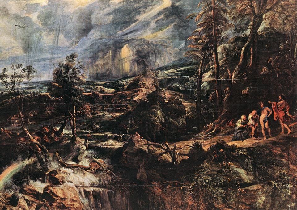 Burzowy krajobraz autorstwa Peter Paul Rubens