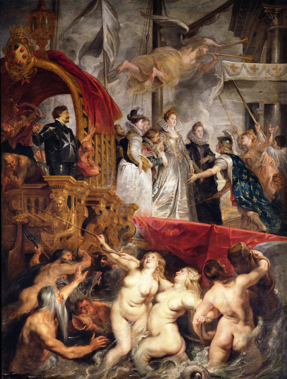 Przybycie Marii de Medici do Marsylii, 3 listopada 1600, 1621-25 autorstwa Peter Paul Rubens