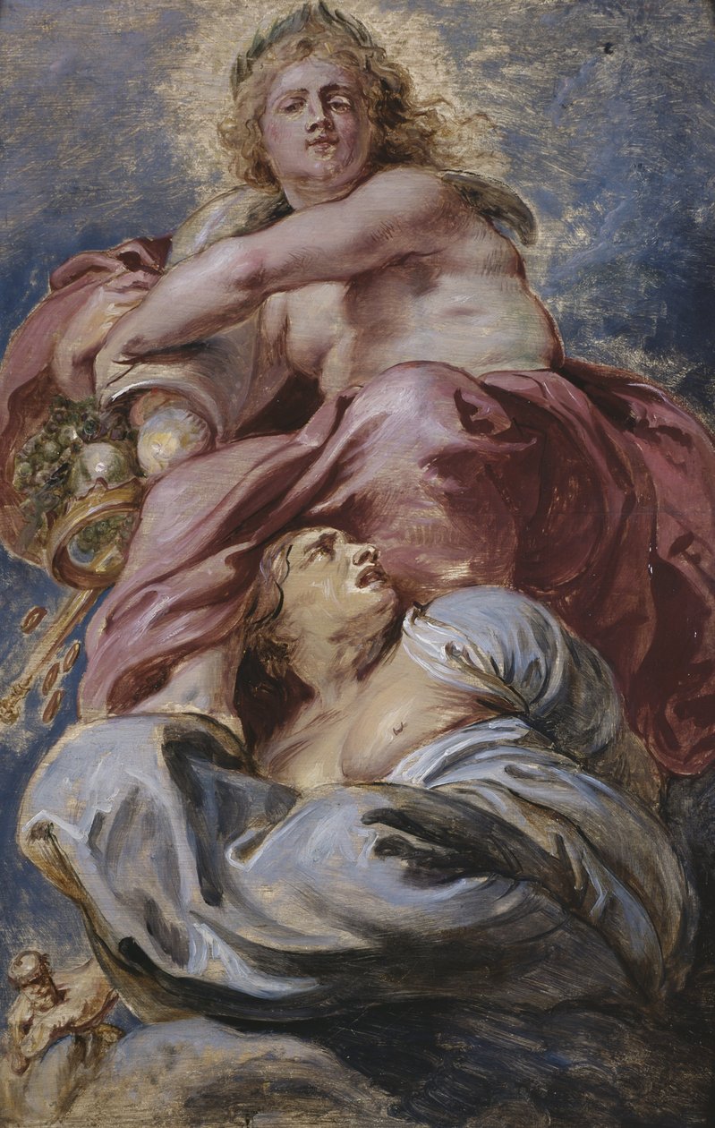 Bounty Jakuba I triumfującego nad skąpstwem ok. 1632 r. autorstwa Peter Paul Rubens