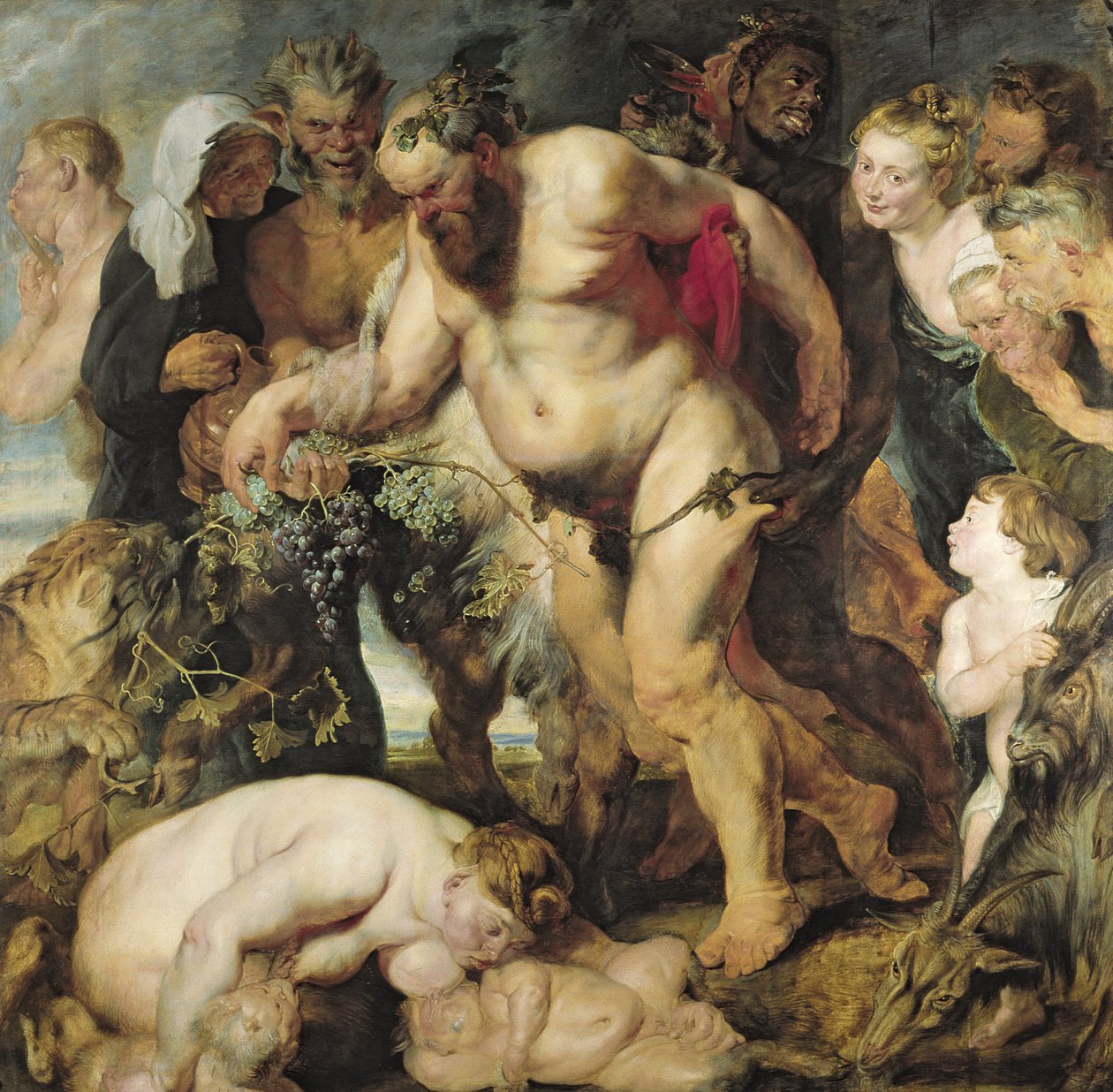 Pijany Silenus, c.1617-18 autorstwa Peter Paul Rubens