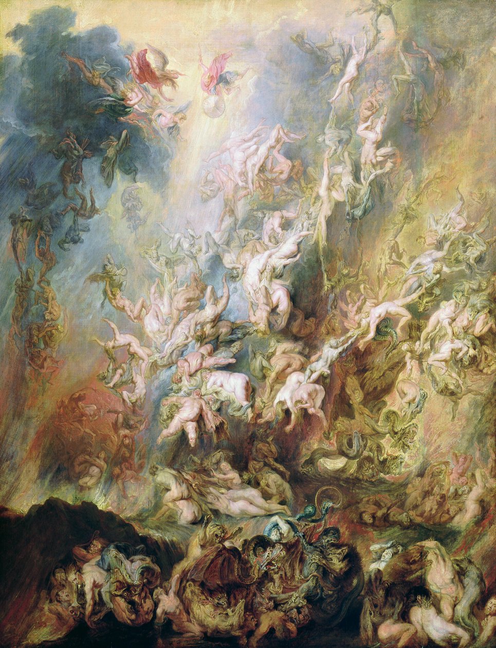 Upadek potępionych autorstwa Peter Paul Rubens