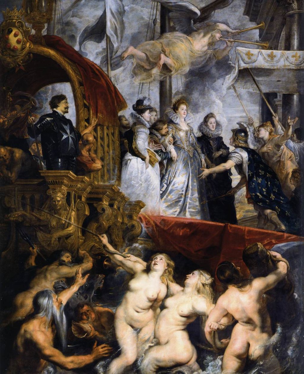 Lądowanie Marie de Medicis w Marsylii autorstwa Peter Paul Rubens