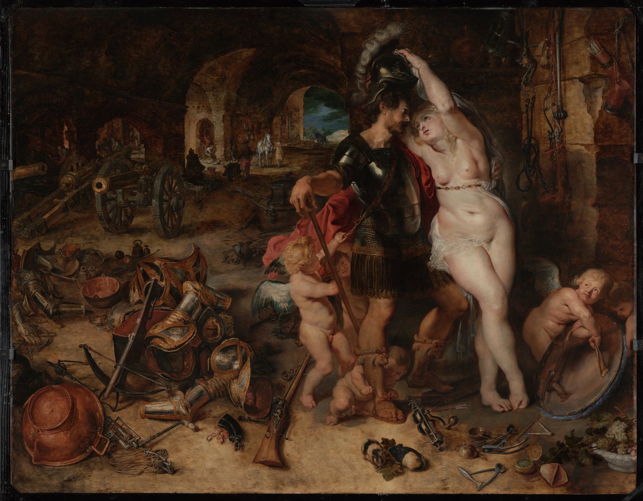 Powrót z wojny: Mars rozbrojony przez Wenus autorstwa Peter Paul Rubens