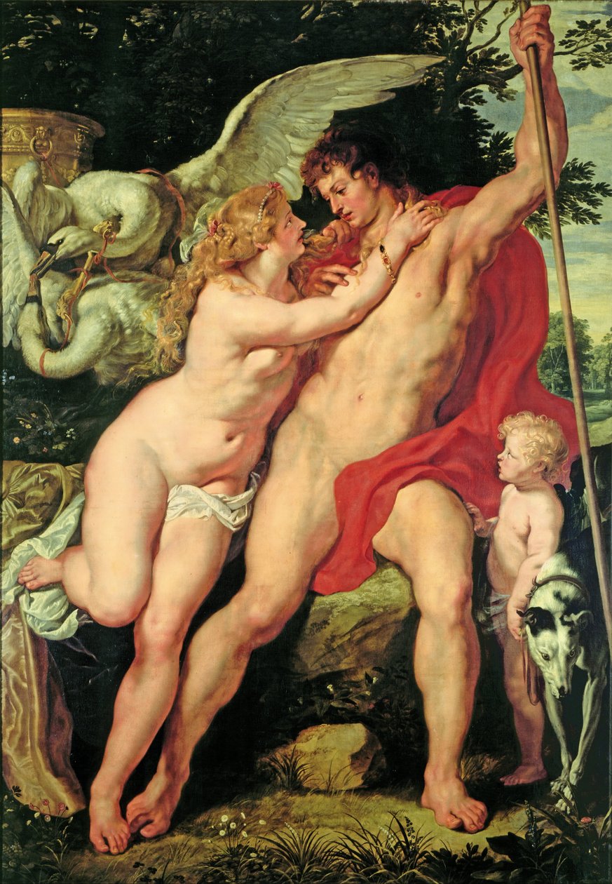 Wenus i Adonis autorstwa Peter Paul Rubens