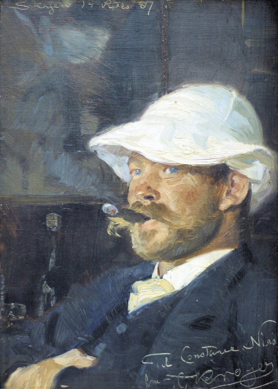 Portret malarza Thorvalda Nissa autorstwa Peder Severin Krøyer