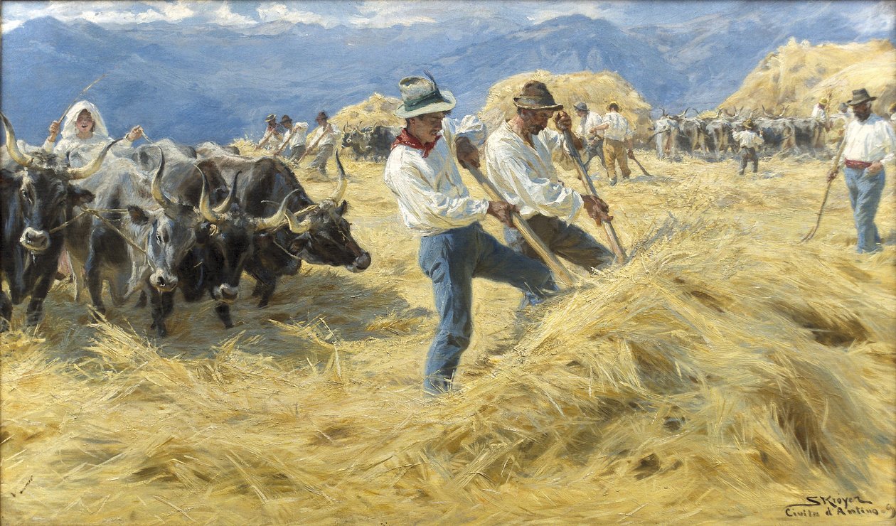 Tærskning i Abruzzerne autorstwa Peder Severin Krøyer