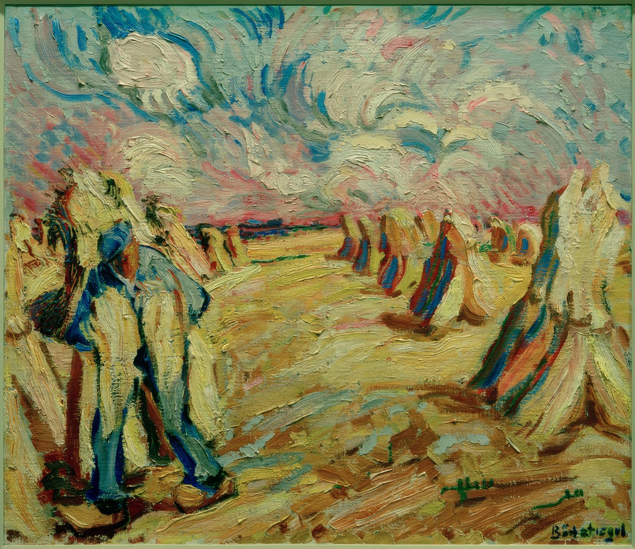 Erntefeld autorstwa Peter August Böckstiegel