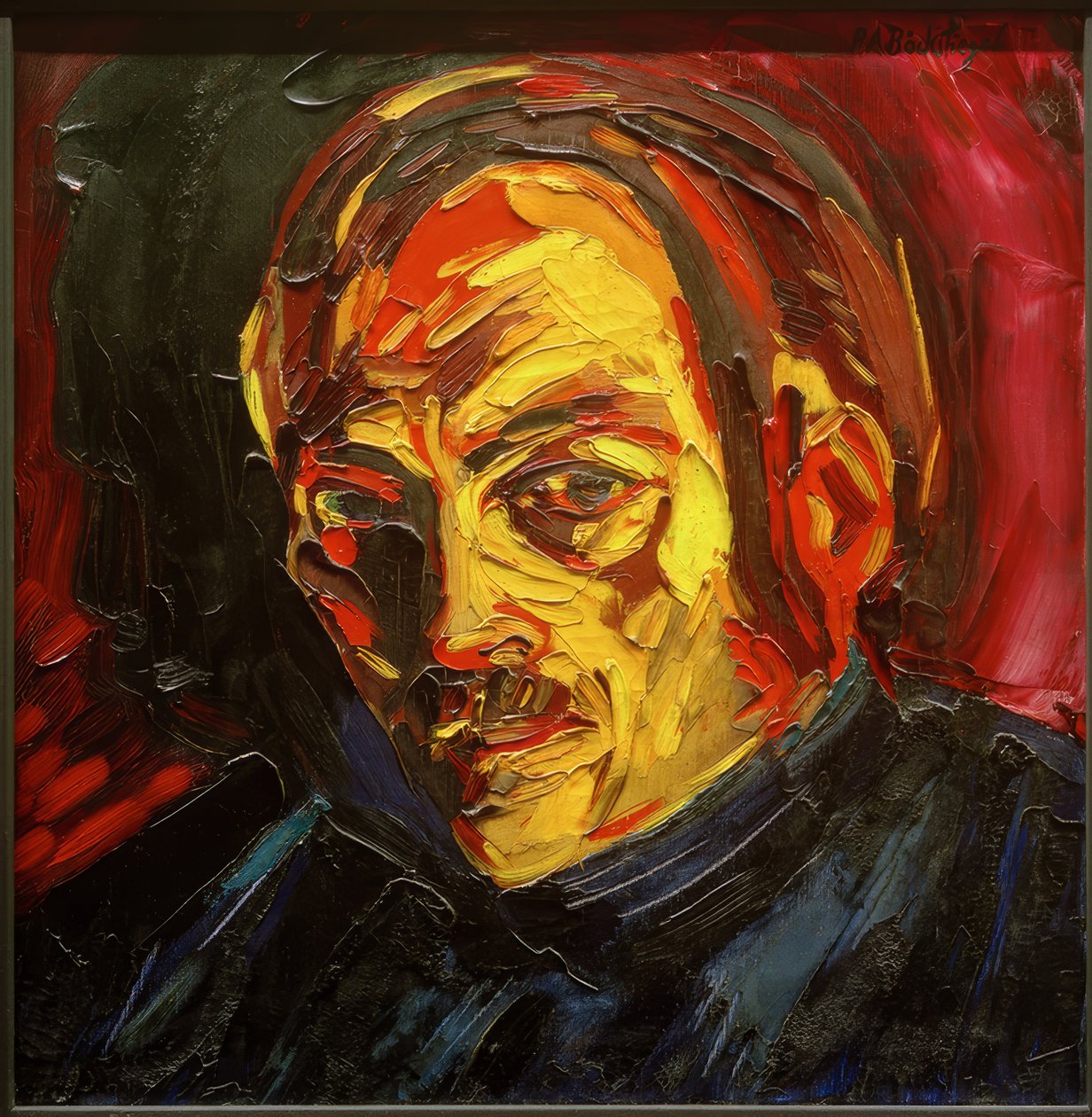 Portret Maxa Tietz autorstwa Peter August Böckstiegel