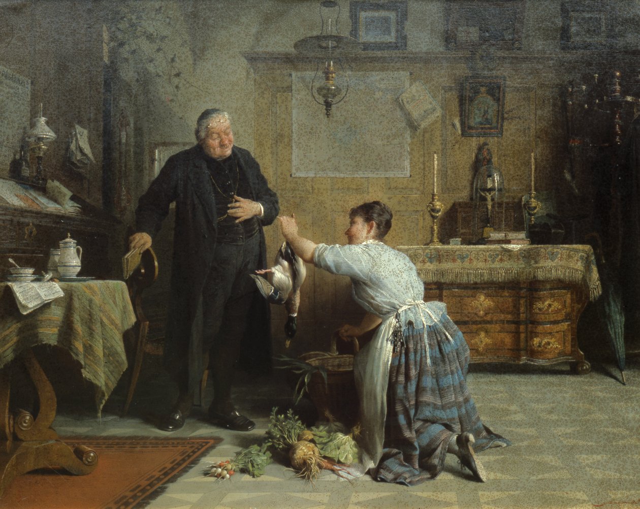 Kolacja Kapłańska (olej) autorstwa Peter Baumgartner