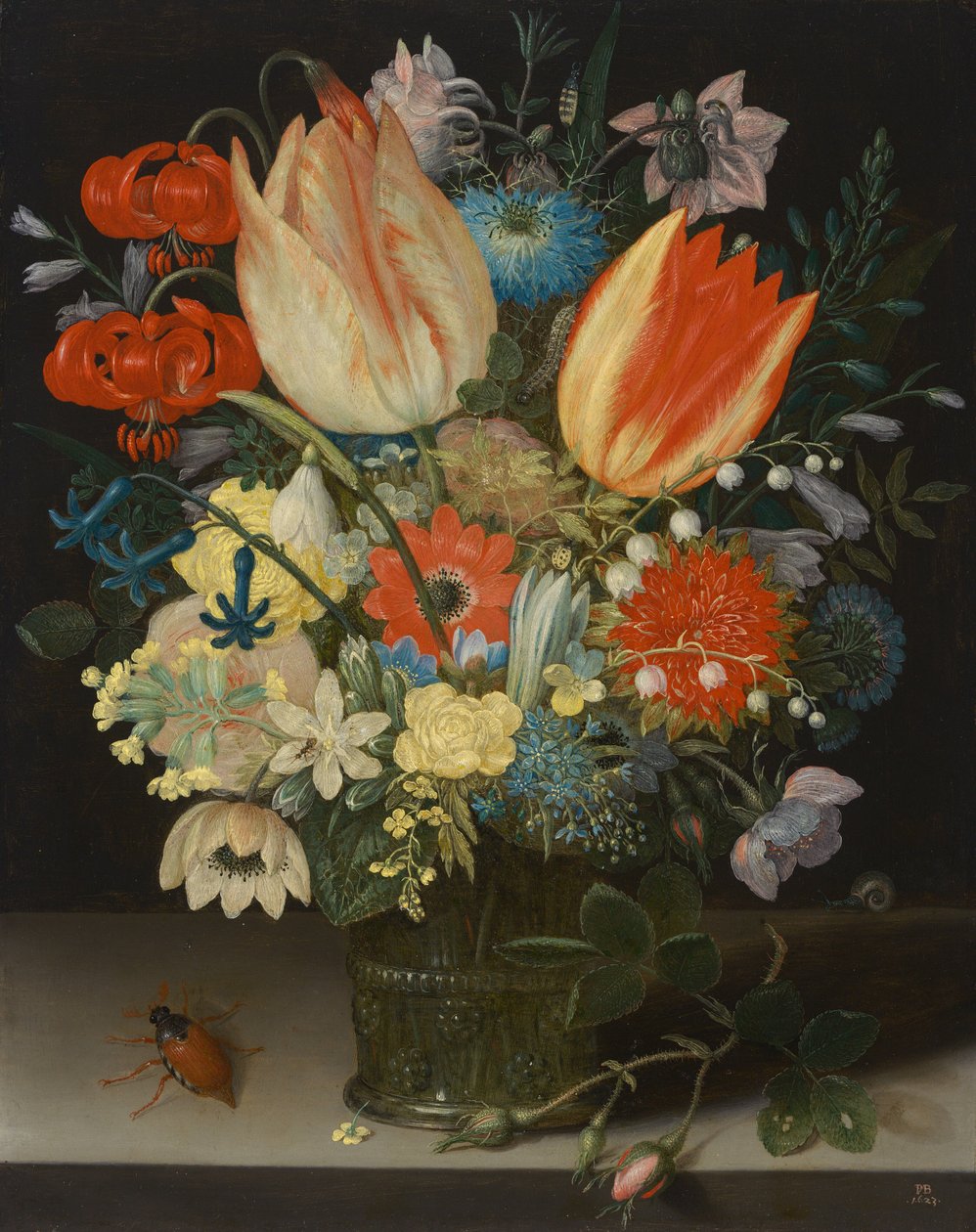 Martwa natura z tulipanami autorstwa Peter Binoit