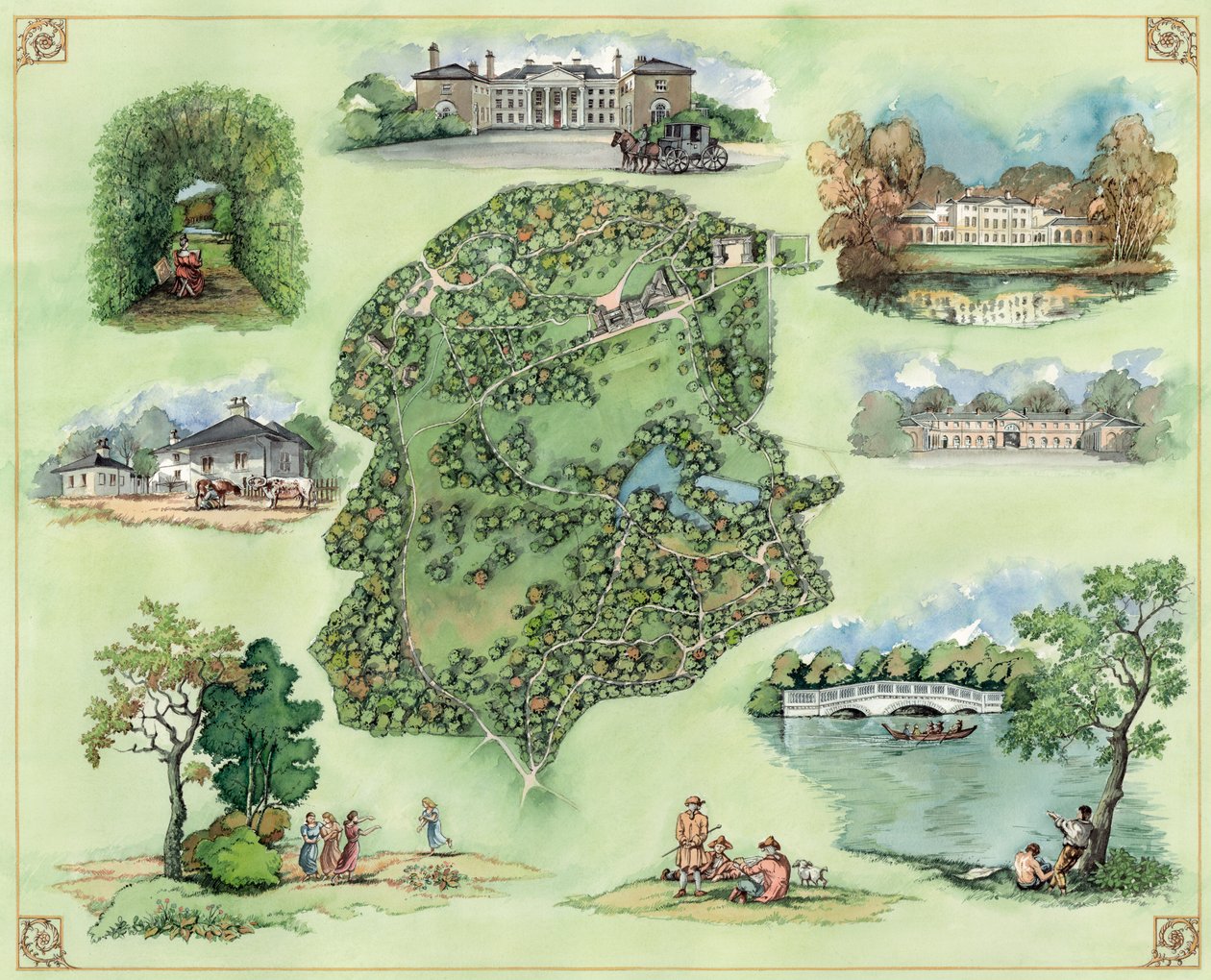 Dom Kenwood i tereny, c. 17. wiek, c. 1990-2010 autorstwa Peter Dunn