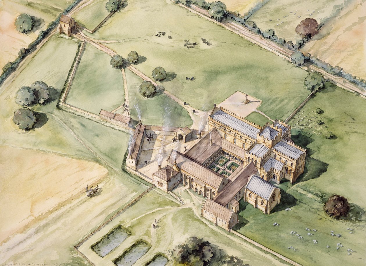 Klasztor Lanercosta, Cumbria, c1996-c2006 autorstwa Peter Dunn