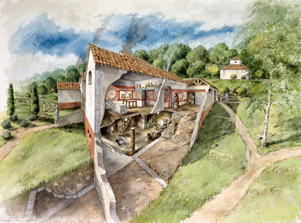 Willa rzymska Lullingstone, XIV w., ok. 1990-2010 autorstwa Peter Dunn