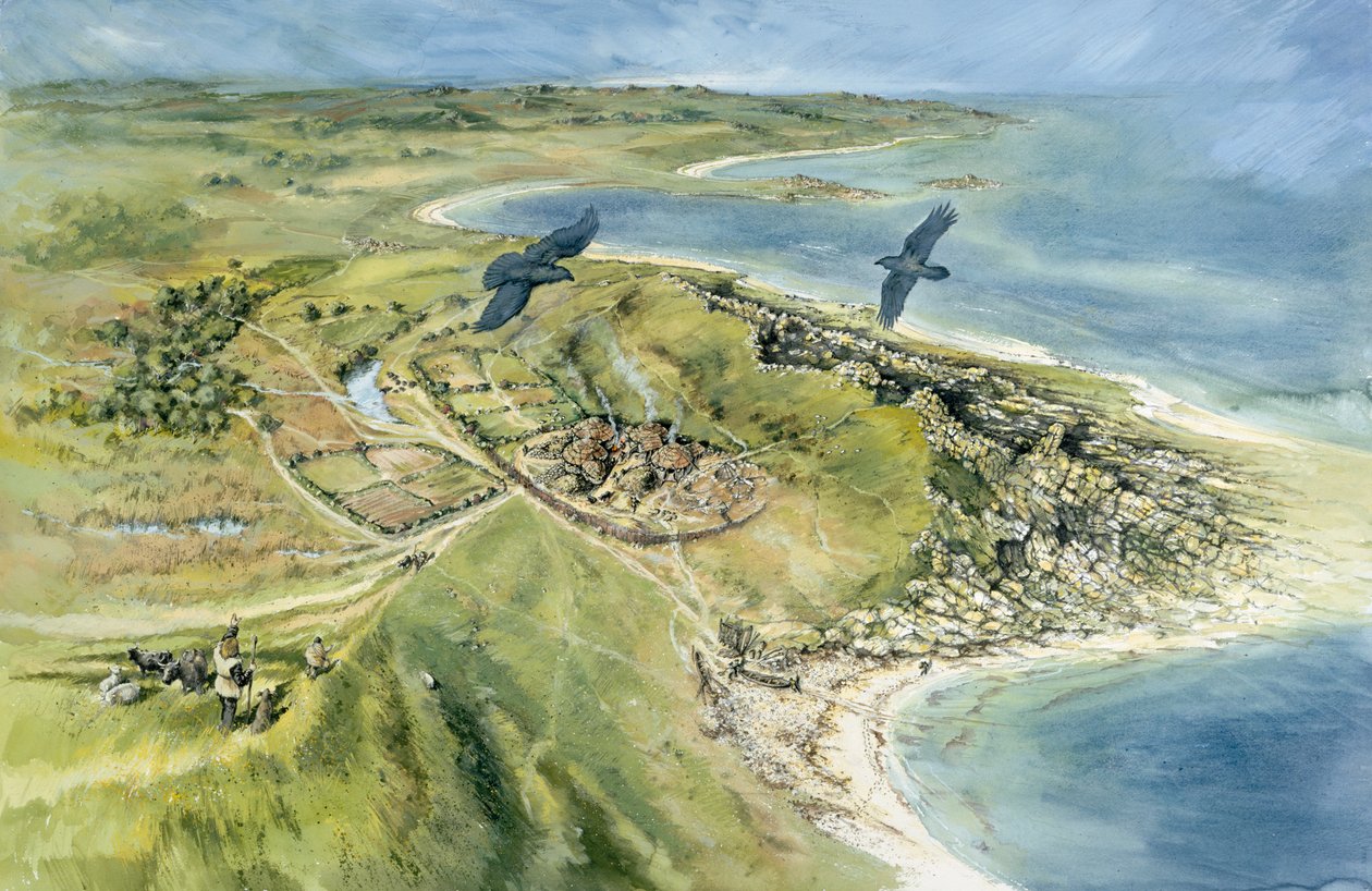 Nornour, Wyspy Scilly, 500 pne, ok. 1990-2010 autorstwa Peter Dunn
