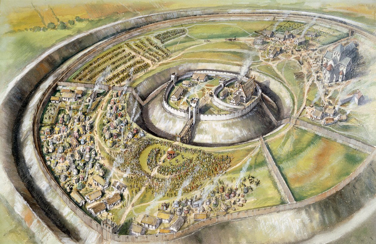 Stary Sarum, 1086, c1990-2010 autorstwa Peter Dunn