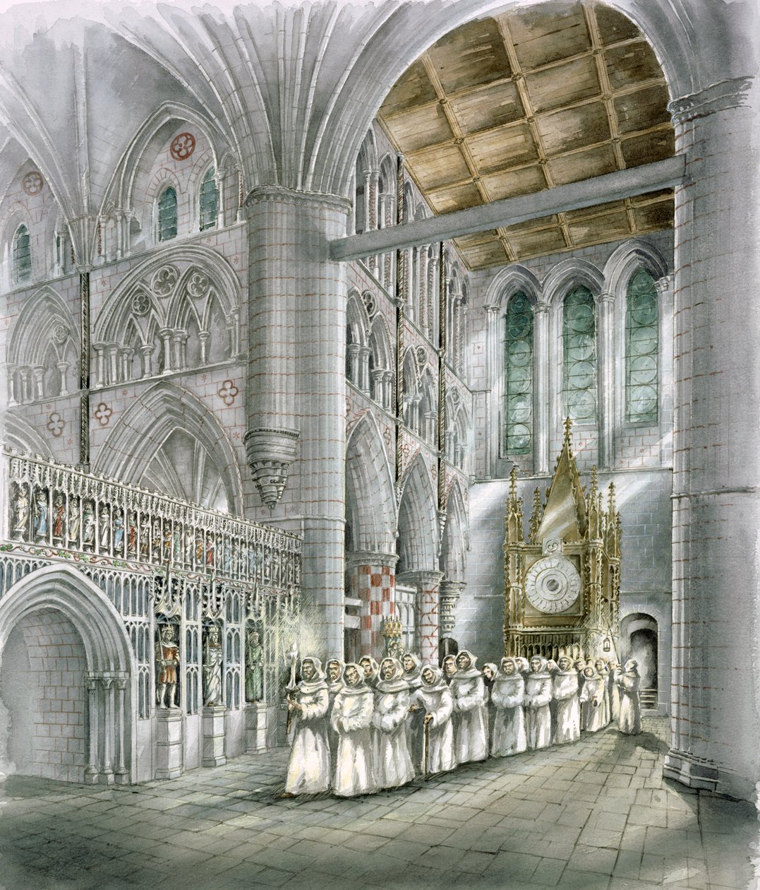 Opactwo Rievaulx, XV w., ok. 1990-2010 autorstwa Peter Dunn