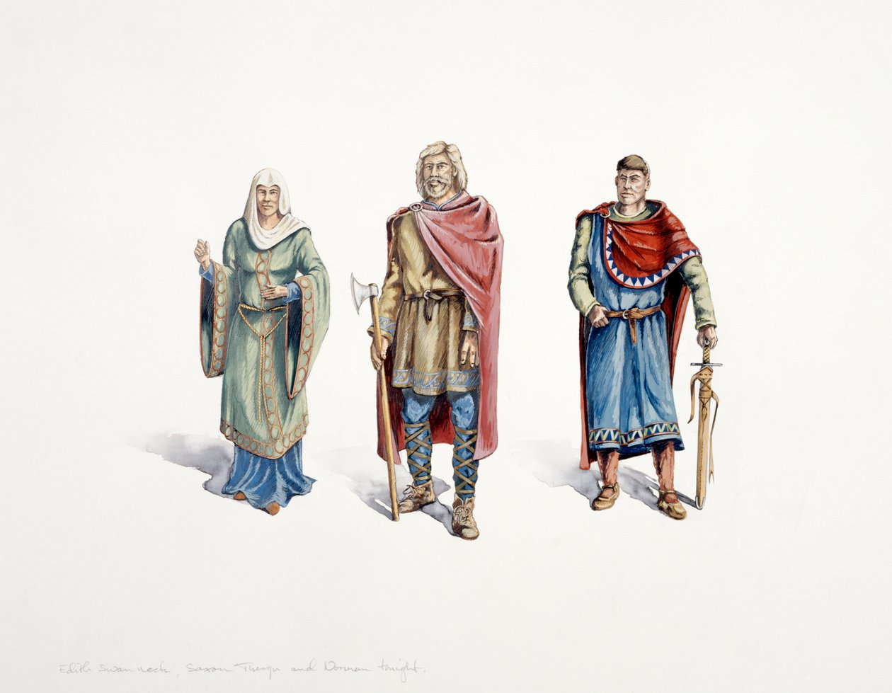 Sasi i Normanowie, ok. XI w., ok. 1990-2010 autorstwa Peter Dunn