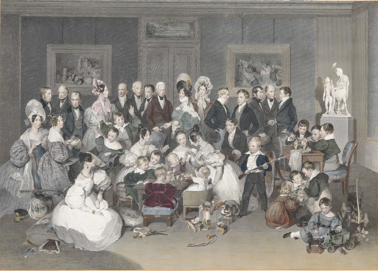 Austriacka rodzina cesarska w latach 1834, 1834. autorstwa Peter Fendi