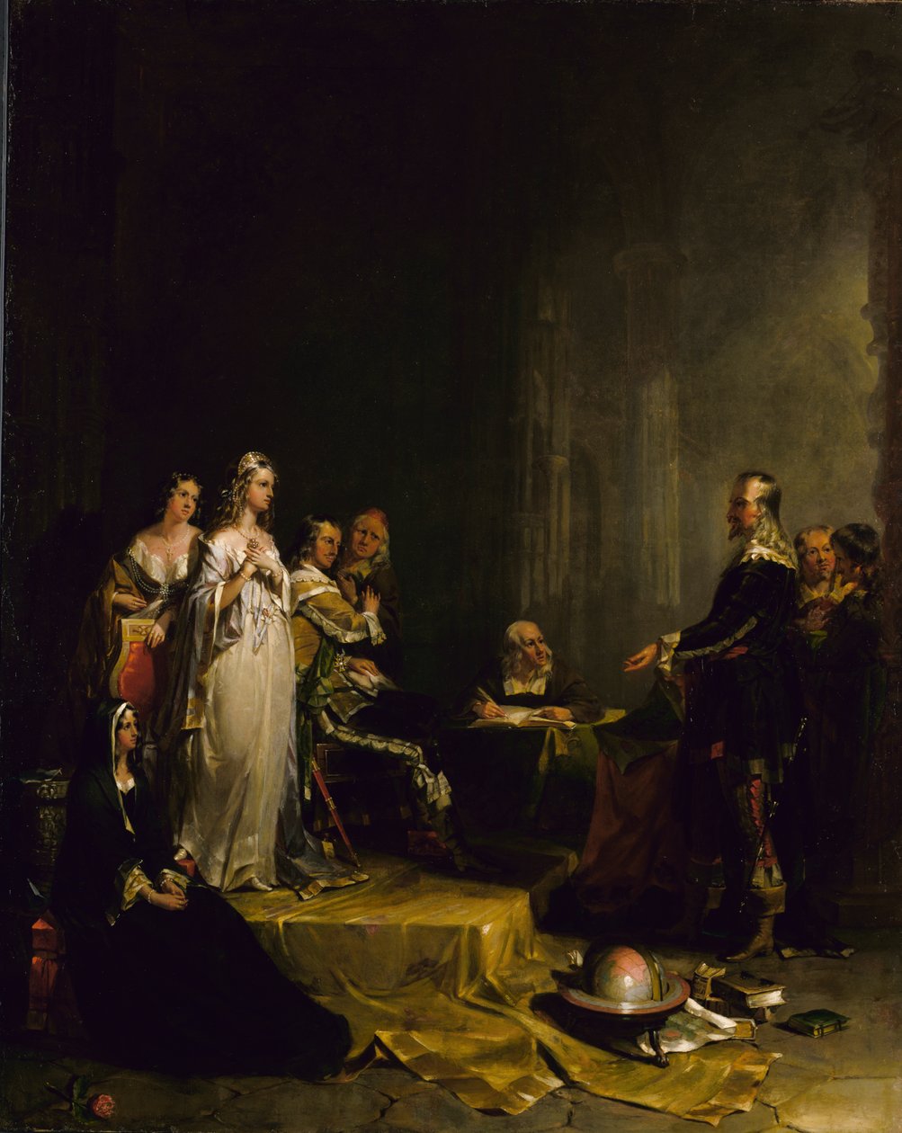 Kolumb przed królową, 1841. autorstwa Peter Frederick Rothermel