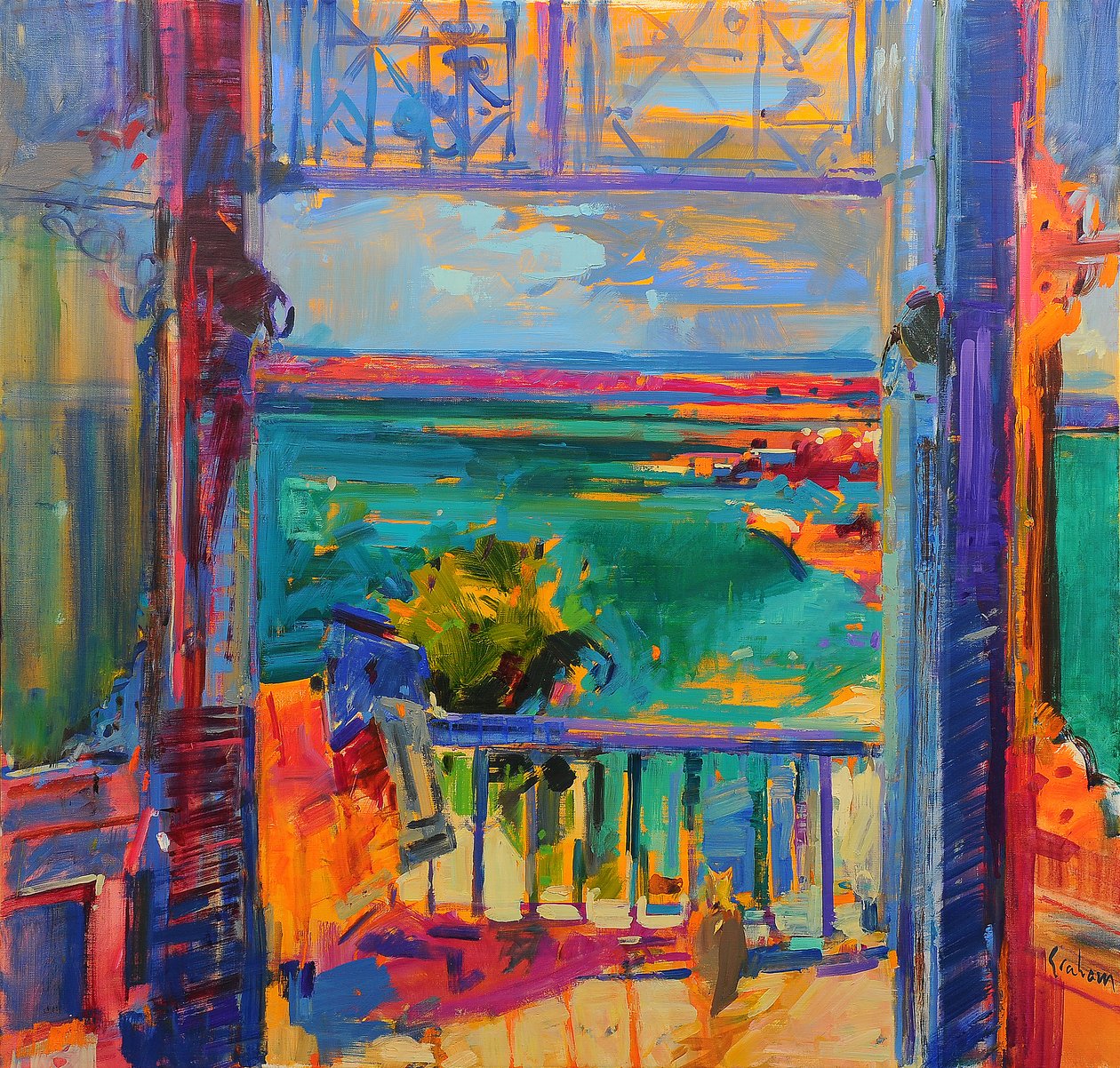 Balkon Raju autorstwa Peter Graham (Contemporary)
