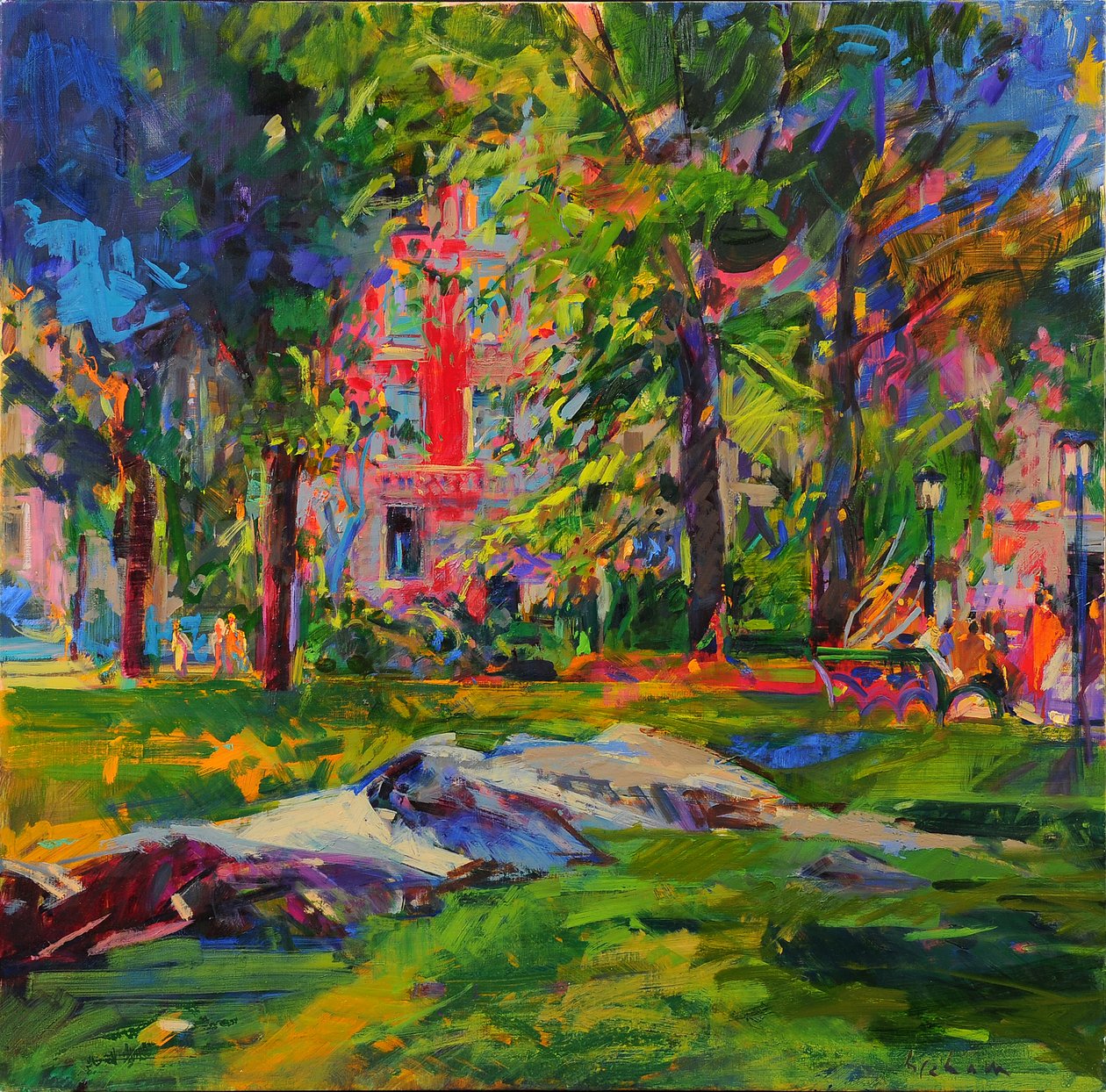 Cedar Hill, Central Park autorstwa Peter Graham (Contemporary)