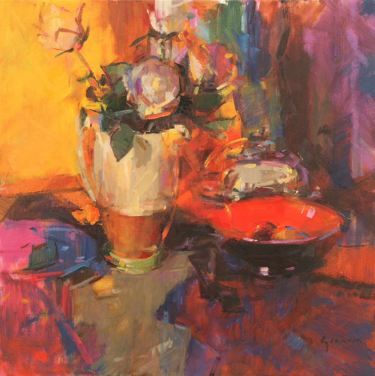 Stół Clarice Cliff Rose autorstwa Peter Graham (Contemporary)