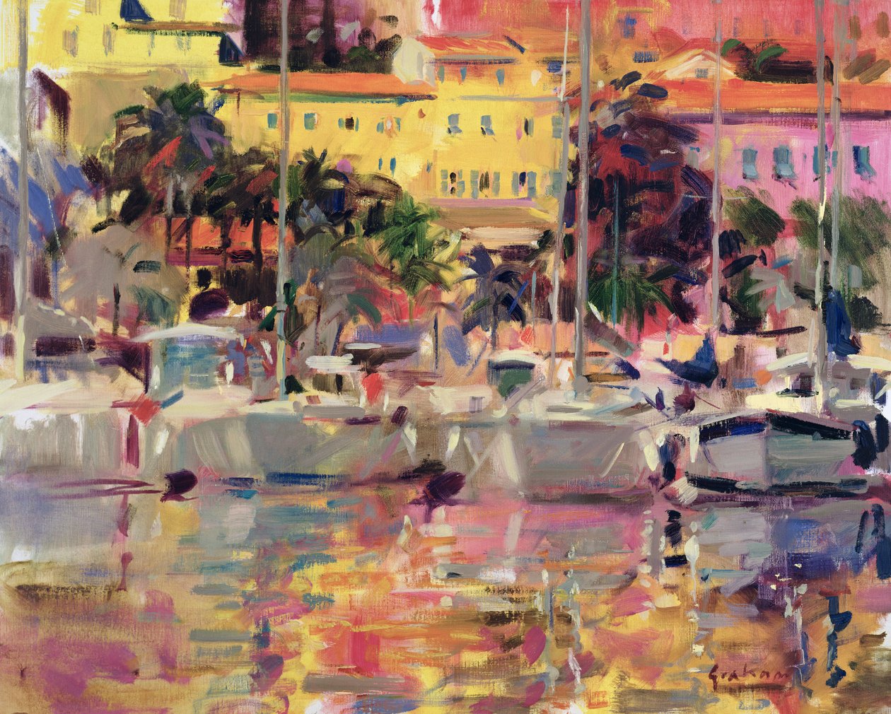 Widok na Złoty Port autorstwa Peter Graham (Contemporary)