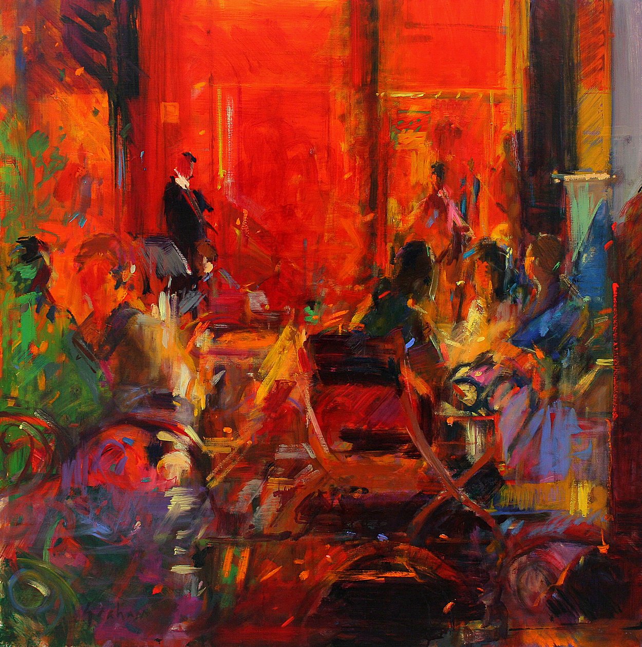 Grand Cafe, Ceret autorstwa Peter Graham (Contemporary)