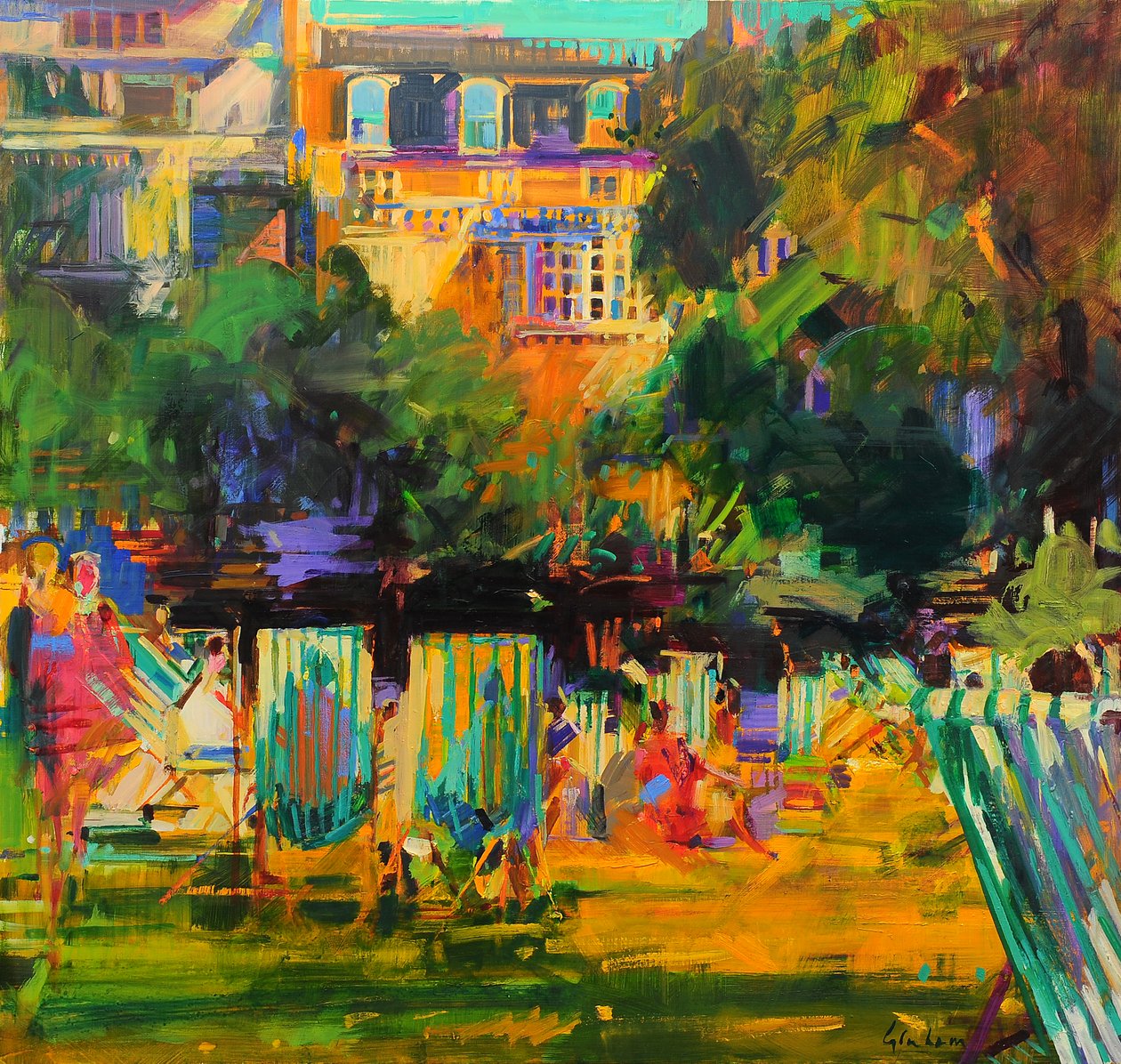 Zielony park autorstwa Peter Graham (Contemporary)