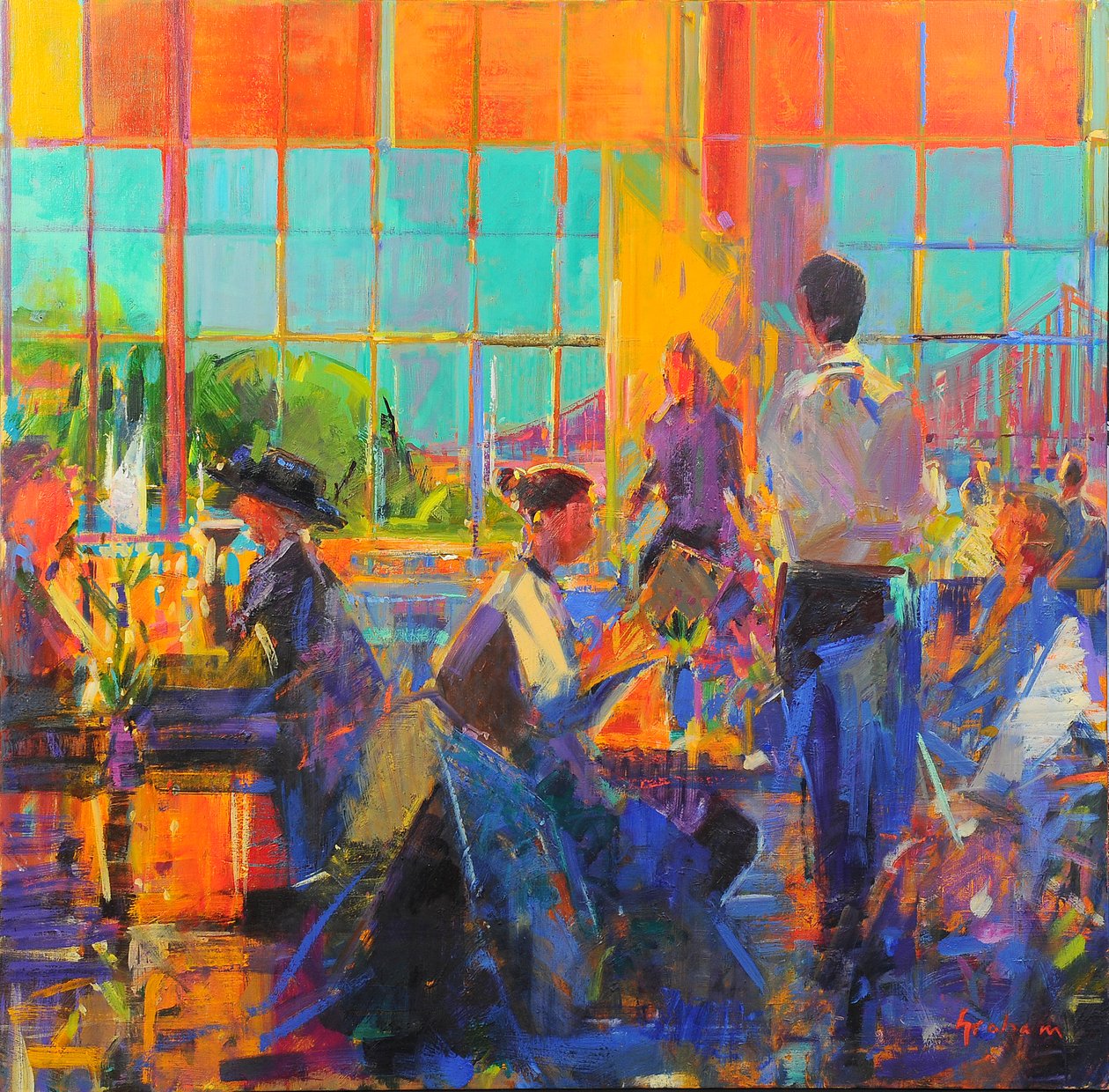 Zieloni, San Francisco autorstwa Peter Graham (Contemporary)