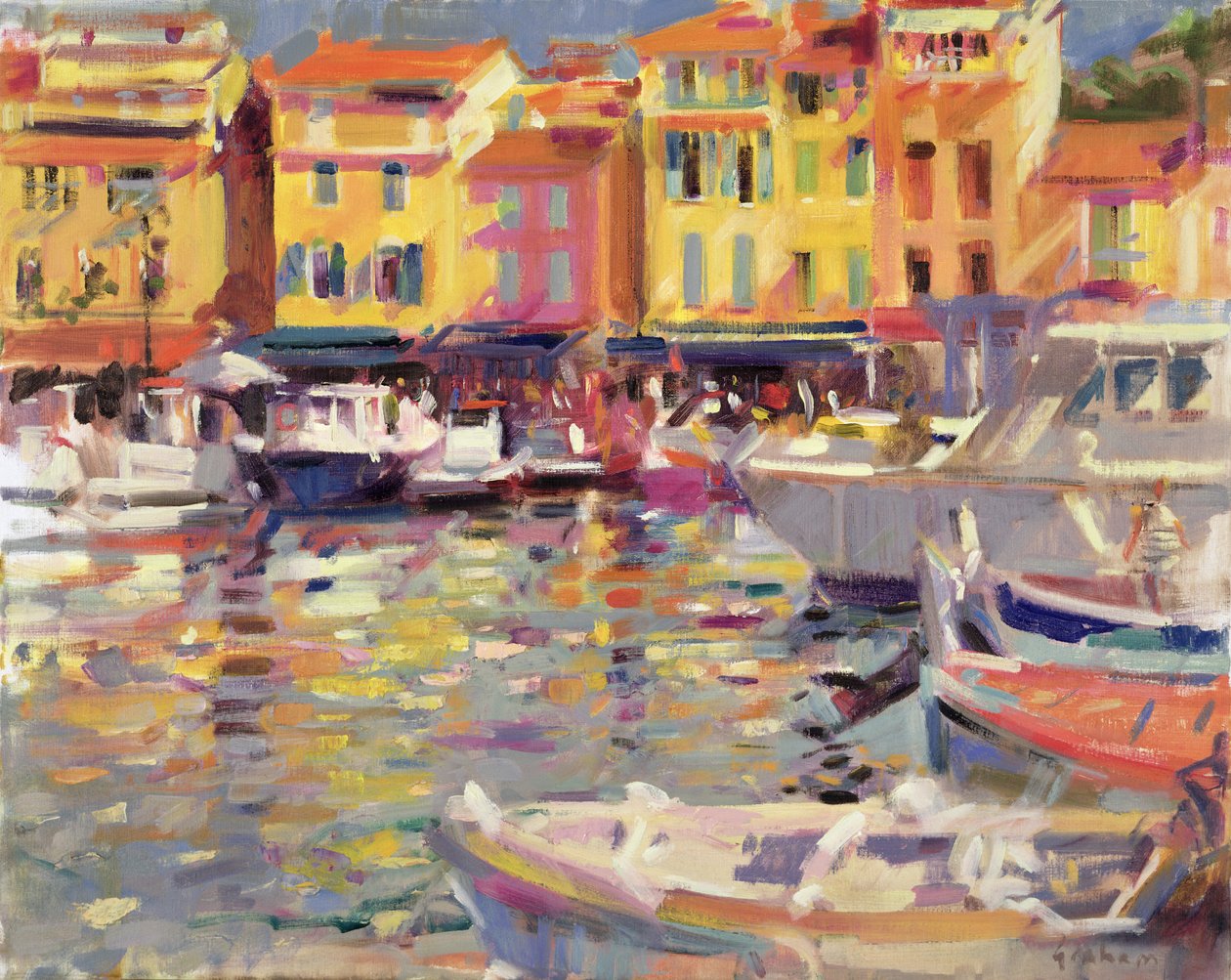 Port w Cassis autorstwa Peter Graham (Contemporary)