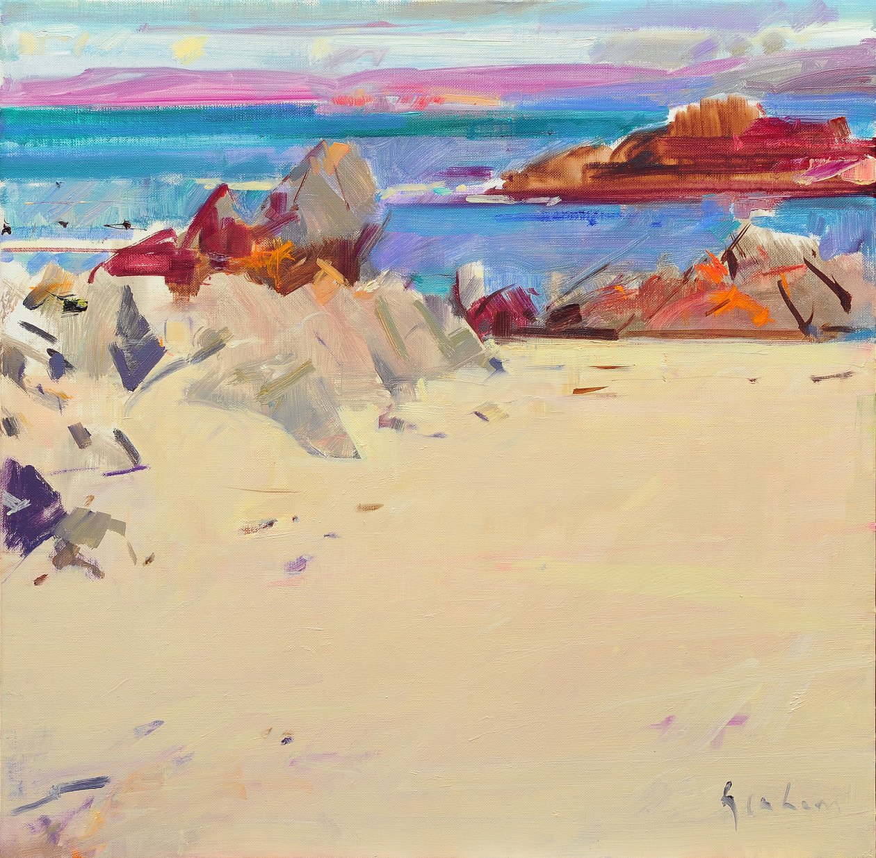 Wyspa Iona autorstwa Peter Graham (Contemporary)