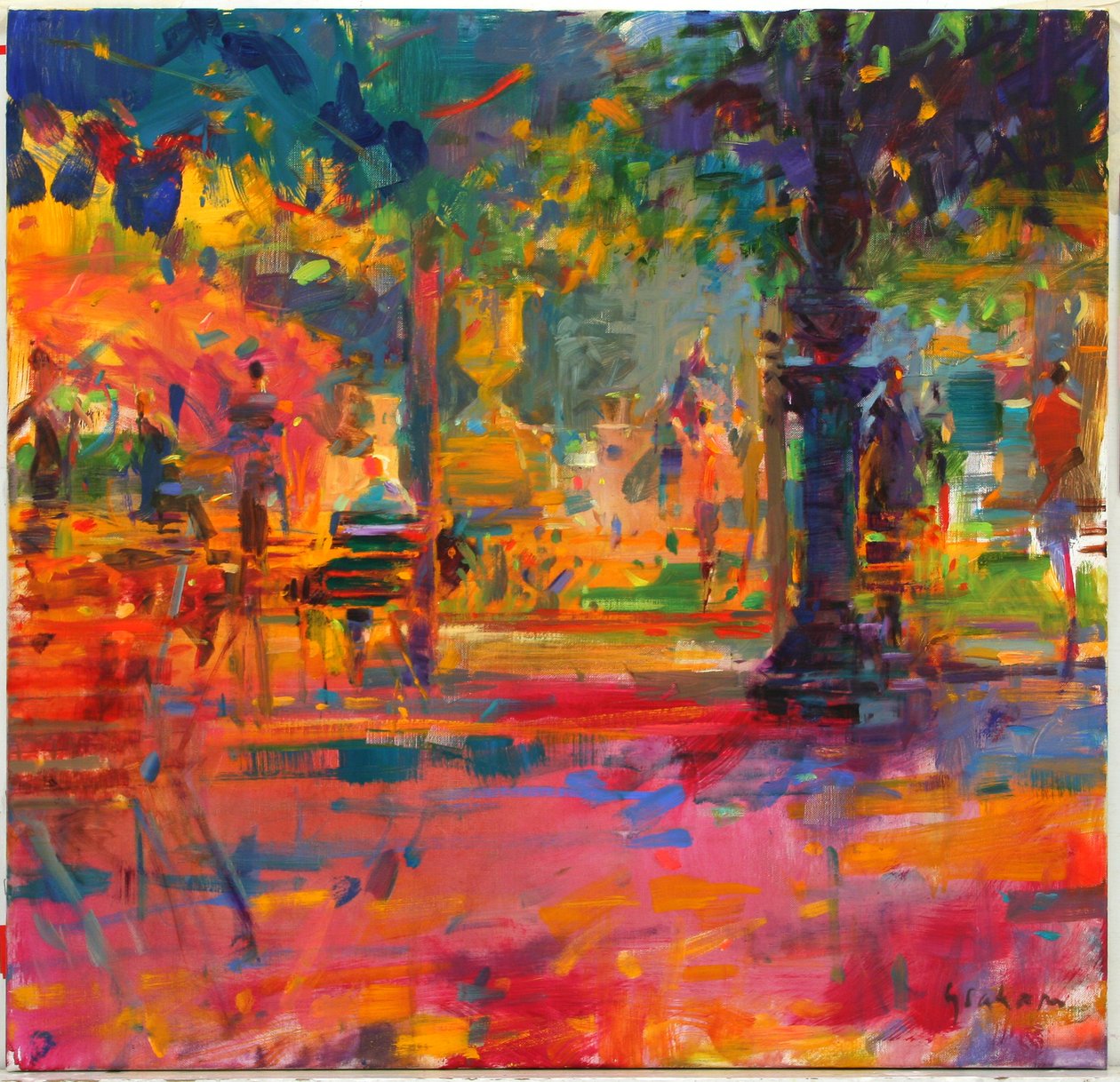 Taras Ogrodowy autorstwa Peter Graham (Contemporary)